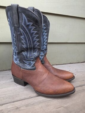 Men's JB Dillon Cowboy Boots - Brown & Blue